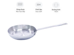 Chảo inox 3 lớp liền thân Kaiyo KIW-3734 14cm