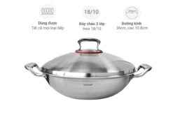 Chảo xào inox Chockmen CKM-ZD3L36W 36cm