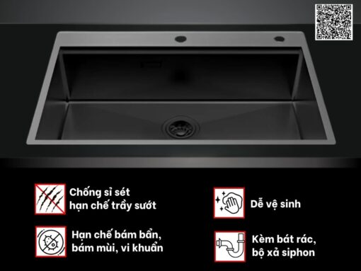 chậu inox hafele hs25-ssn1s-7650 (567.24.485) (5)