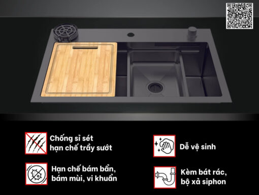 chậu inox hafele hs25-ssn1s-8052 (567.24.488) (5)