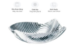 Đĩa lá pha lê Nachmant Mambo 77693 30cm