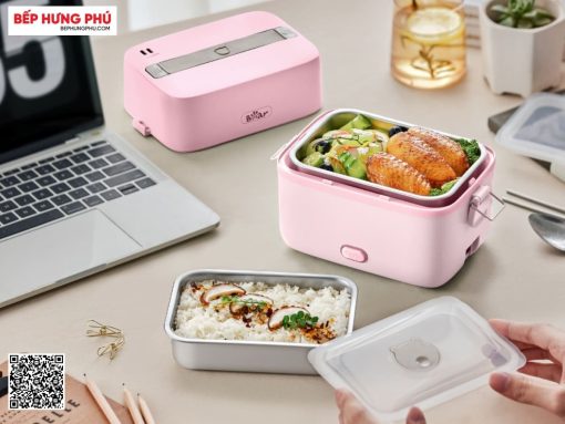 hộp cơm cắm điện bear sb-hc12l (hồng) (2)
