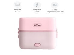 Hộp cơm cắm điện Bear SB-HC12L (Hồng)