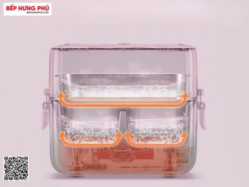 hộp cơm cắm điện bear sb-hc12l (hồng) (5)