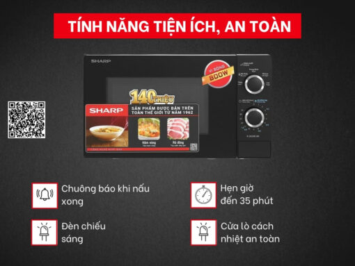 lò vi sóng sharp r-2029e-bk (5)