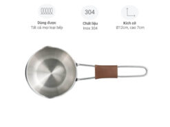 Quánh inox 3 lớp liền thân Kalpen RM12 12cm