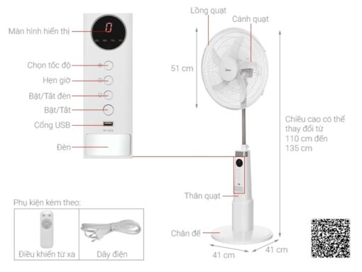 quạt sạc điện midea mfs180d0bpw (5)