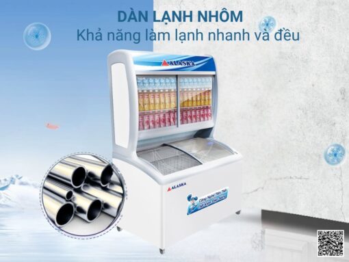 tủ đông mát alaska sfc-500 396l (4)