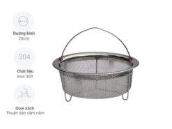 Xửng hấp inox có quai xách Kaiyo KIB-3512