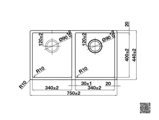 chậu inox hafele hs24-ssn2s-750 (567.24.427) (4)