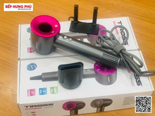máy sấy tóc tiross ts4322 (ghi hồng) (2)