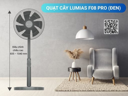 quạt cây quạt cây lumias f08 pro (trắng) (6)