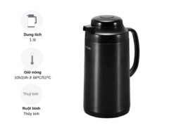 Bình thủy Tiger PRO-COO 1 lít (đen)