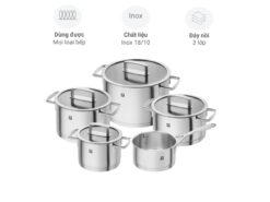 Bộ nồi Zwilling 5 món 42QA25 (Vung Inox)
