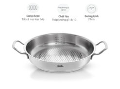 Chảo inox Fissler Original Profi 2 quai 28cm