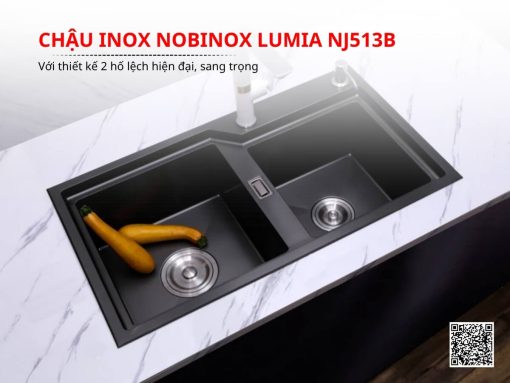 chậu inox nobinox lumia nj513b