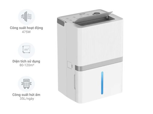 máy hút ẩm và lọc không khí mi-lux md 35