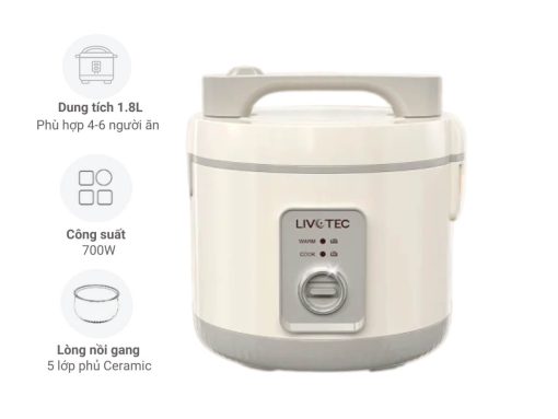 nồi cơm điện livotec lrc-6118b