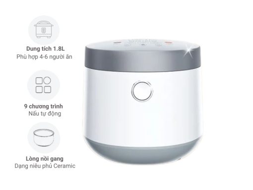 nồi cơm điện tử livotec lrc-e8218w