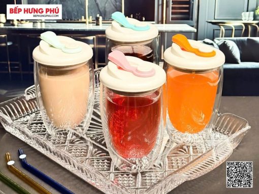 set cốc thủy tinh 2 lớp cách nhiệt violai bodium (3)