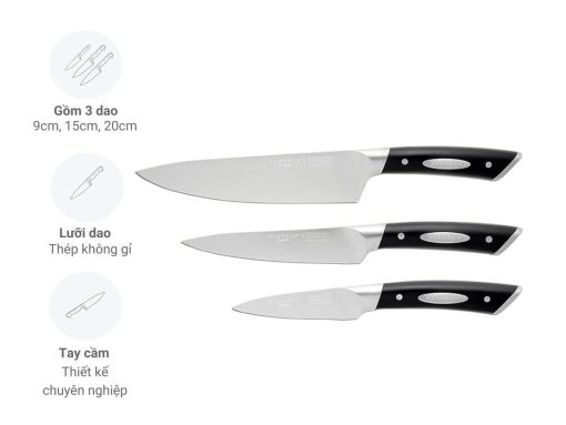 bộ dao scanpan classic 92001800 3 món