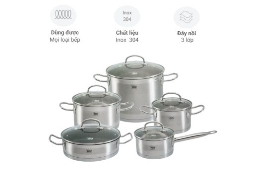 bộ nồi elo profi cristal 5 món