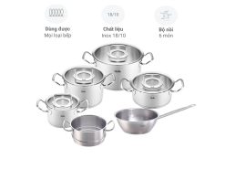 Bộ nồi Fissler Original Profi 6 món (Vung kính)