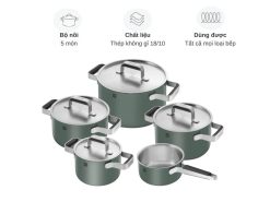 Bộ nồi inox Zwilling Pure 5 món (Xanh lá)