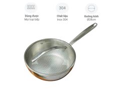 Chảo inox 3 lớp liền thân Kaiyo KIP-6728