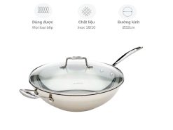 Chảo inox 3 lớp liền thân Scanpan Impact 32cm 71303200