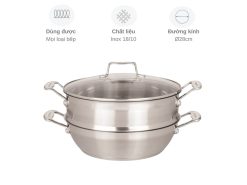 Chảo inox kèm xửng hấp Scanpan Impact 28cm 71122810