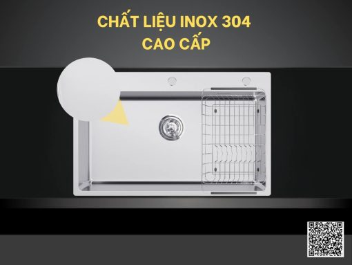 chậu inox konox turkey sink stelo 790 (5)