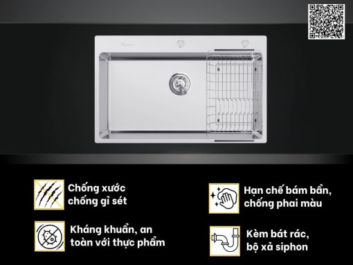 chậu inox konox turkey sink stelo 790 (6)
