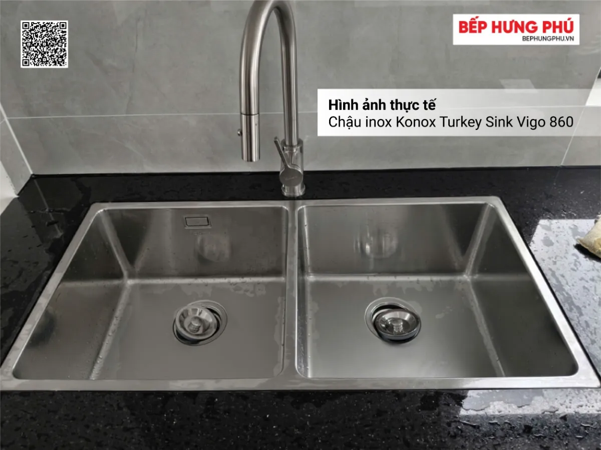 chau inox konox turkey sink vigo 860 07