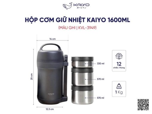 hộp cơm giữ nhiệt kaiyo kvl - 3949(1) (1)