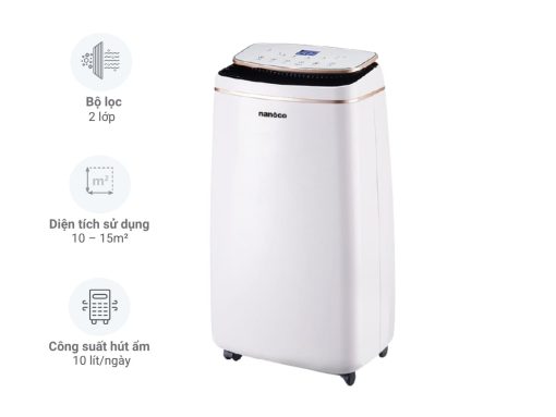 máy hút ẩm nanoco ndh102