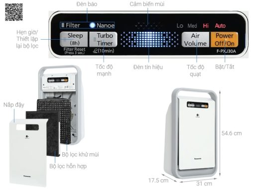 máy lọc không khí panasonic f-pxj30a (2)