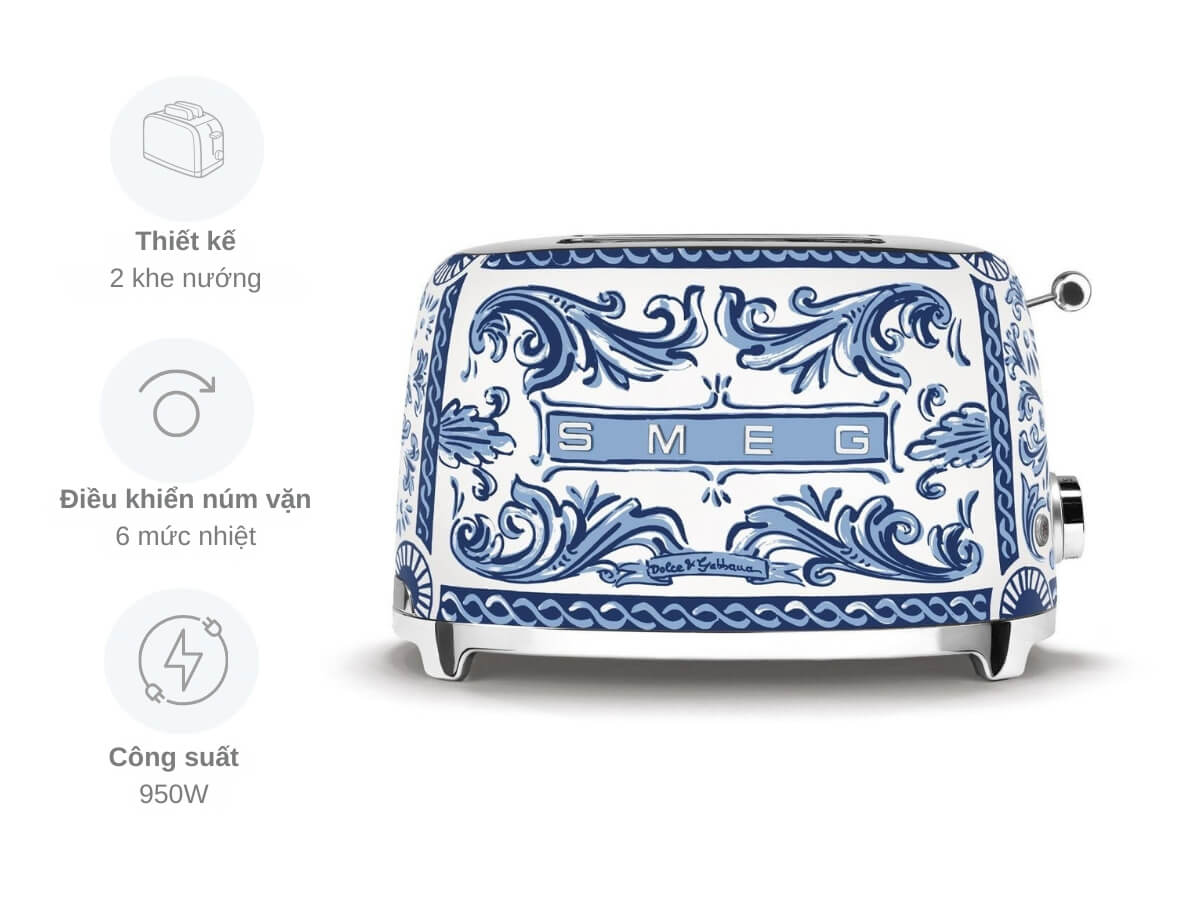 Máy nướng bánh mì Smeg TSF01DGBEU