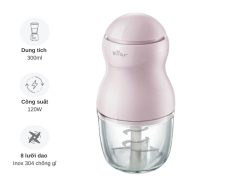Máy xay ăn dặm Bear GR-B03V8 (Hồng)