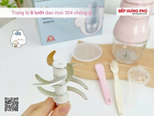 máy xay ăn dặm bear gr-b03v8 (hồng) (7)