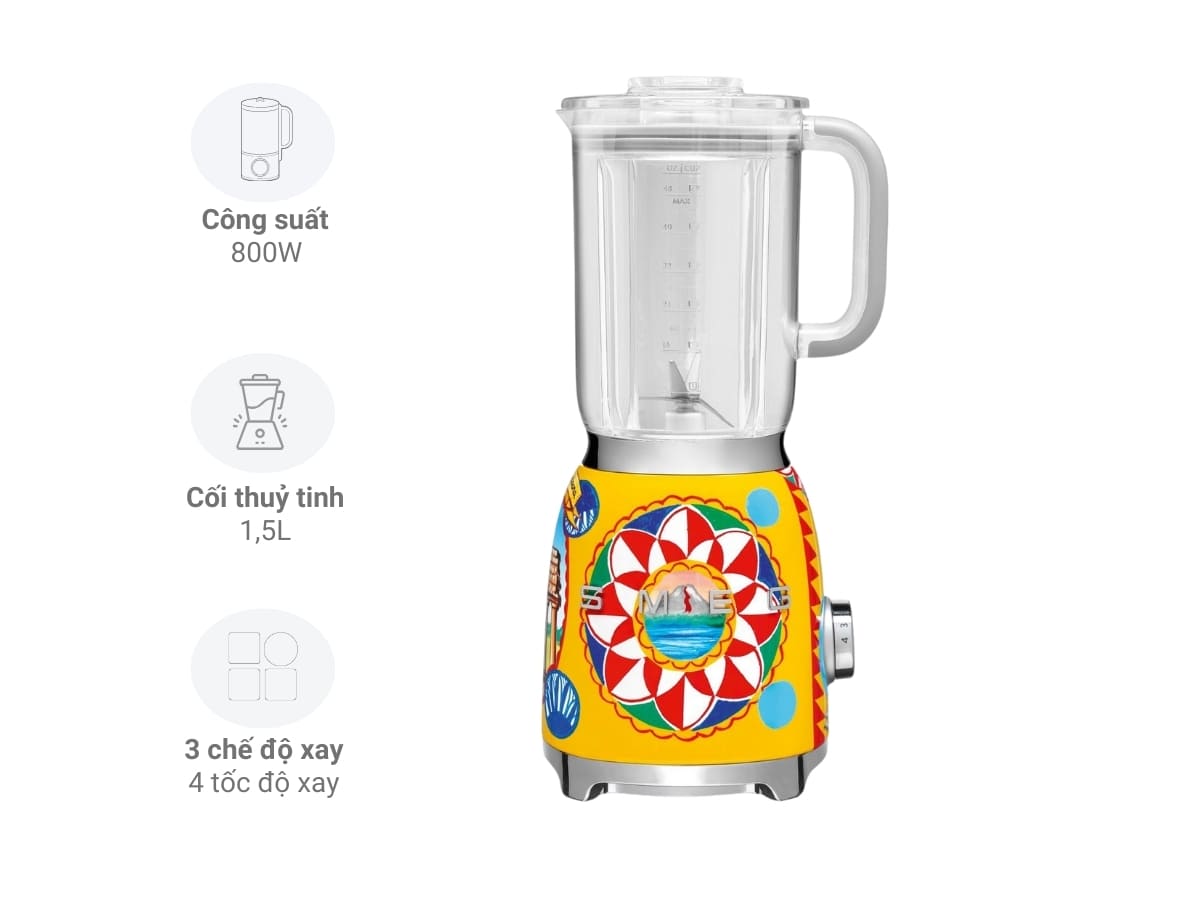 Máy xay sinh tố Smeg BLF01DGEU