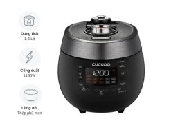 Nồi cơm điện tử áp suất Cuckoo CRP-RT1008F/BKTSVNCV 1.8 Lít
