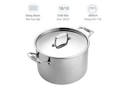 Nồi inox 5 lớp liền thân Scanpan Fusion 24cm 74502400 7.6 lít
