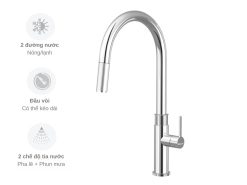 Vòi rửa Konox Lasi Chrome