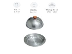 Xửng hấp inox vung vòm Kaiyo KSC-6995 (KSC-6995)
