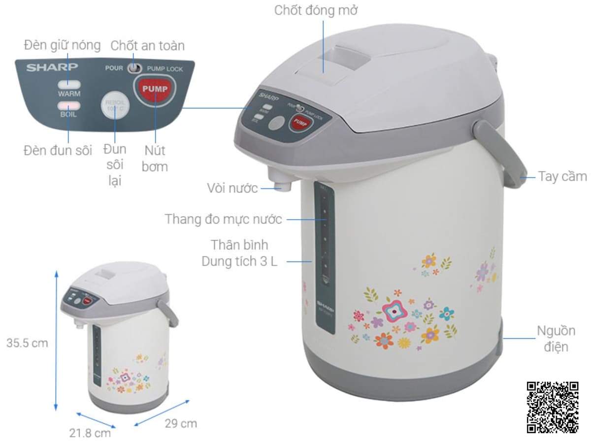 binh thuy dien sharp kp y32pv cu 2