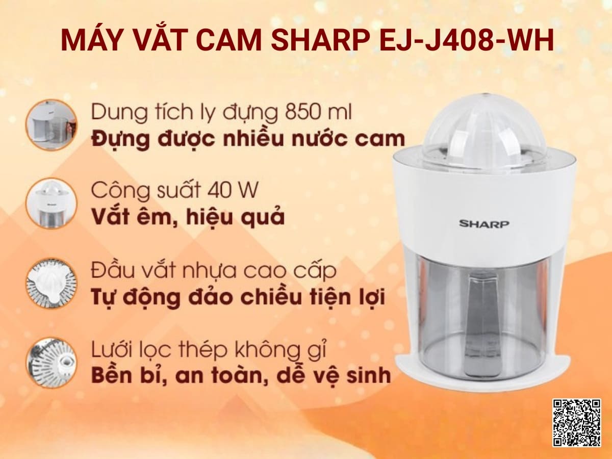 may vat cam sharp ej j408 wh 3