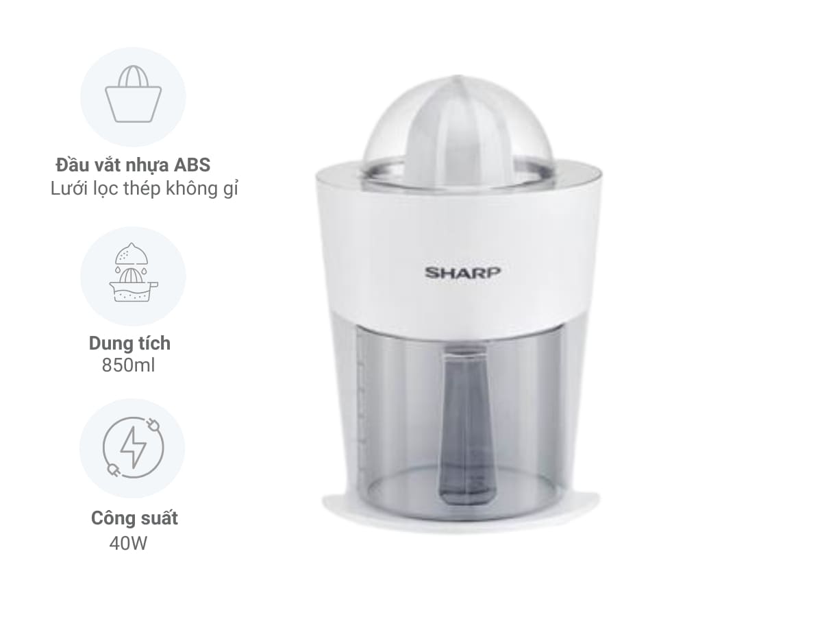 máy vắt cam sharp ej-j408-wh may vat cam sharp ej j408 wh