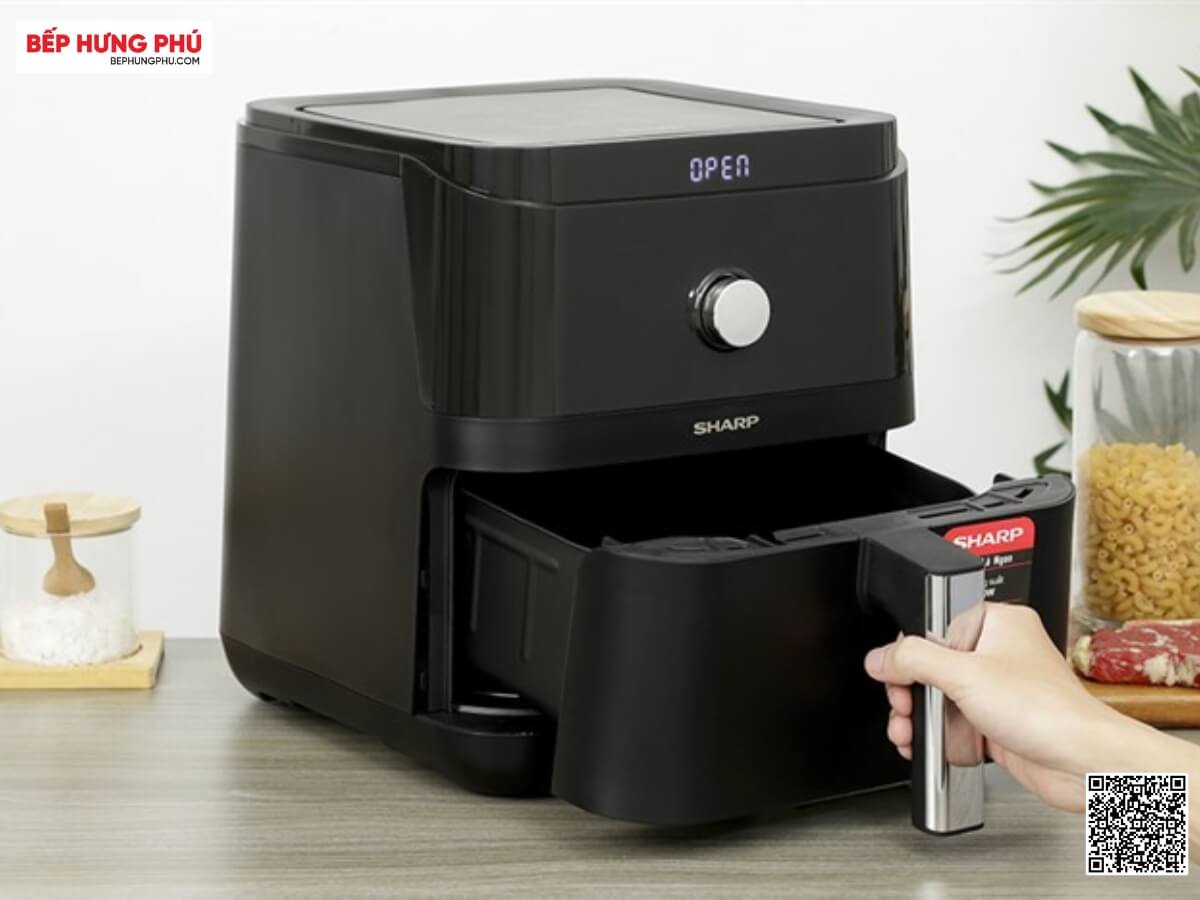 noi chien khong dau sharp kf af60ev bk 9