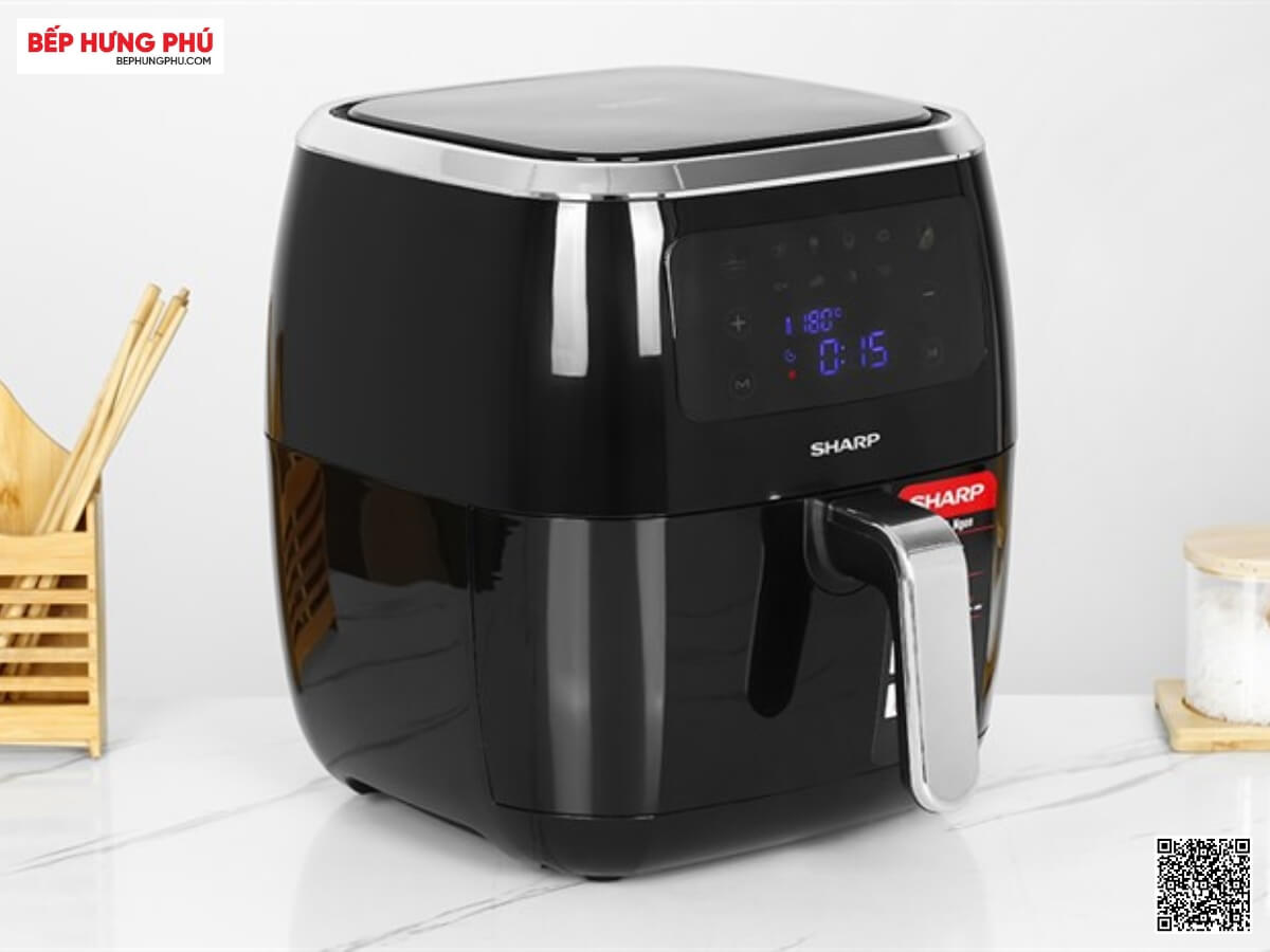 noi chien khong dau sharp kf af68epv bk 8